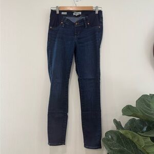 Madewell Maternity Dark Wash Skinny Jeans